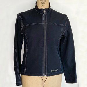 Black Marmot Textured Softshell Zip Jacket / S
